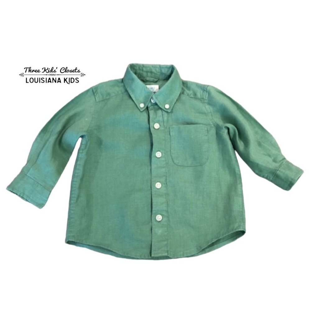 Children's Place 18m Green Button Down Shirt
